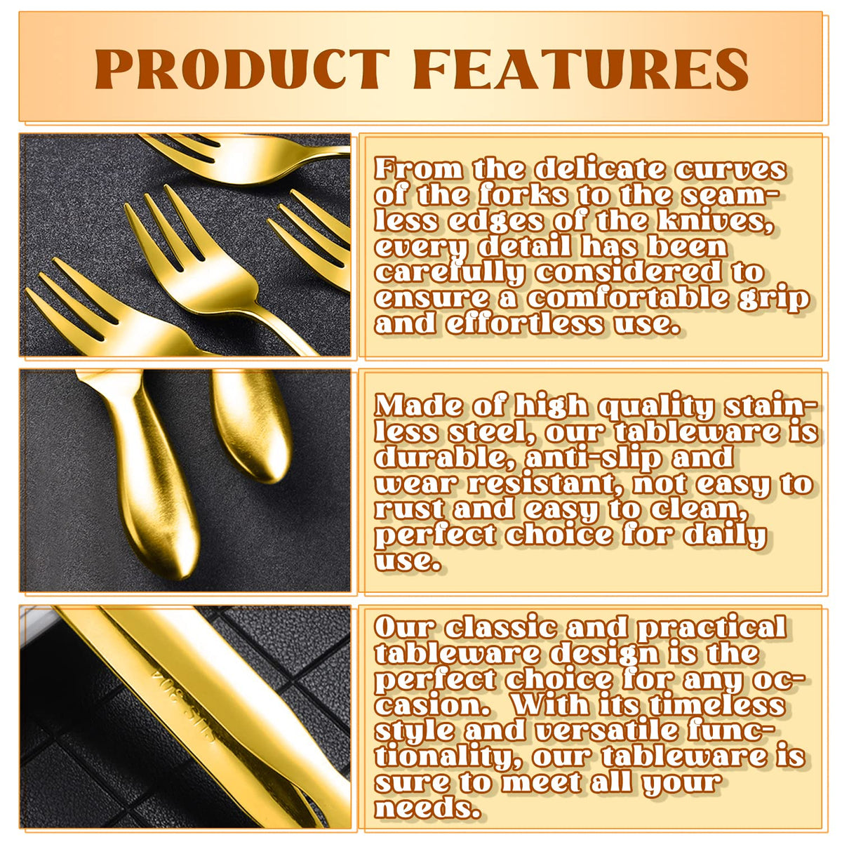 Mlurcu charcuterie essentials in gold for sharing plates.