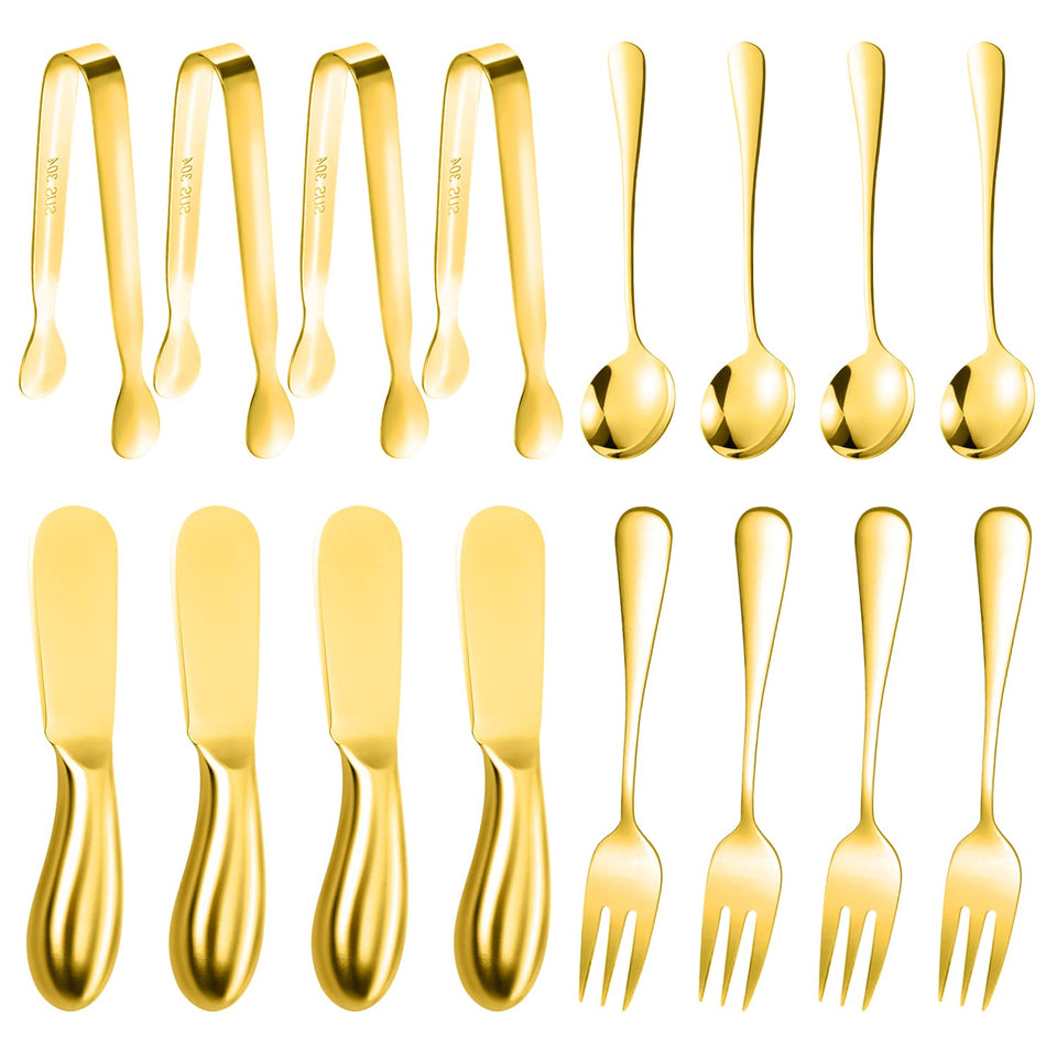 Mlurcu cheese butter spreader knife in gold for easy cheese spreading.