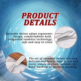 Mlurcu dishwasher-safe spreaders resist rust and are easy to clean