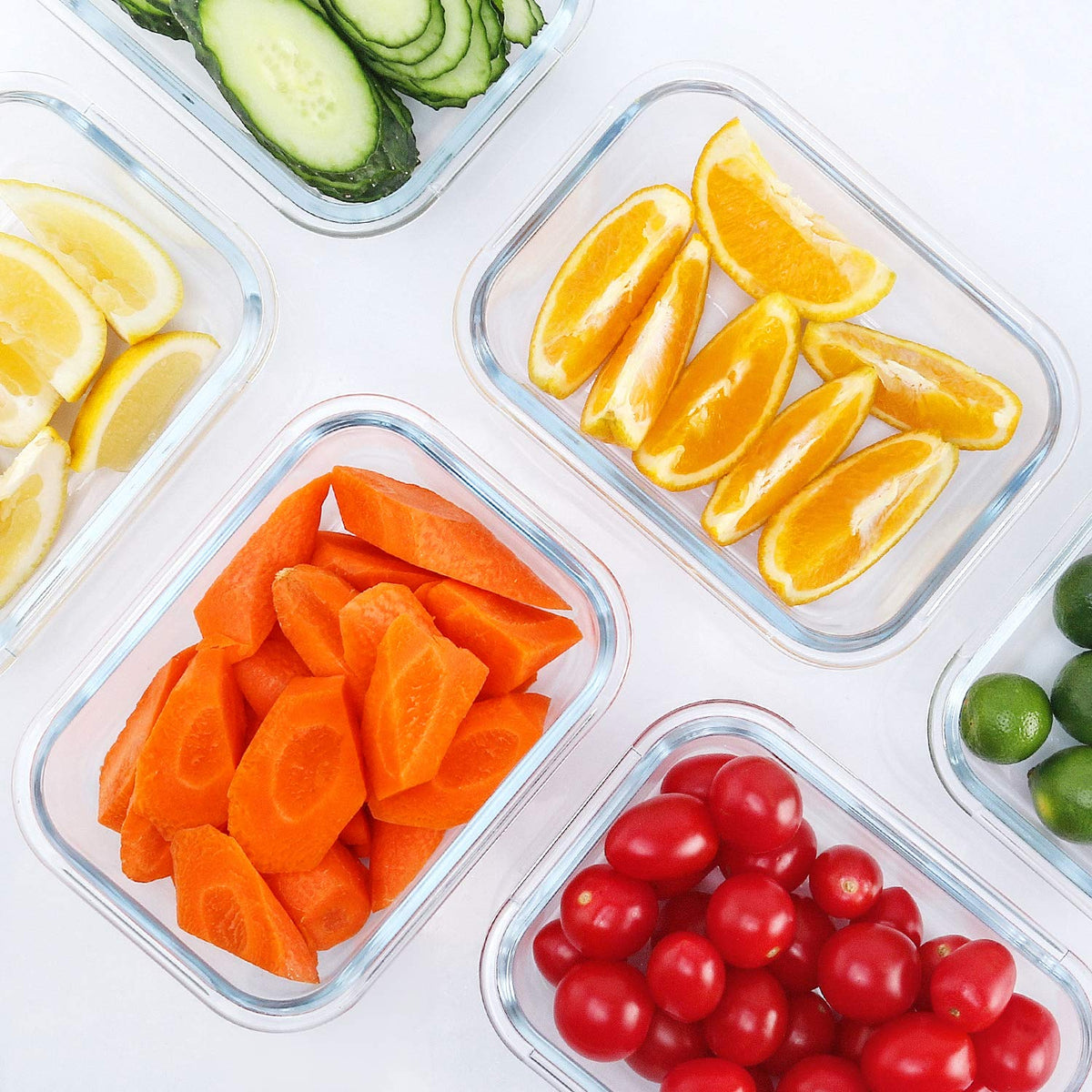M MCIRCO borosilicate glass storage container showcases durable, oven-safe glass for everyday meals