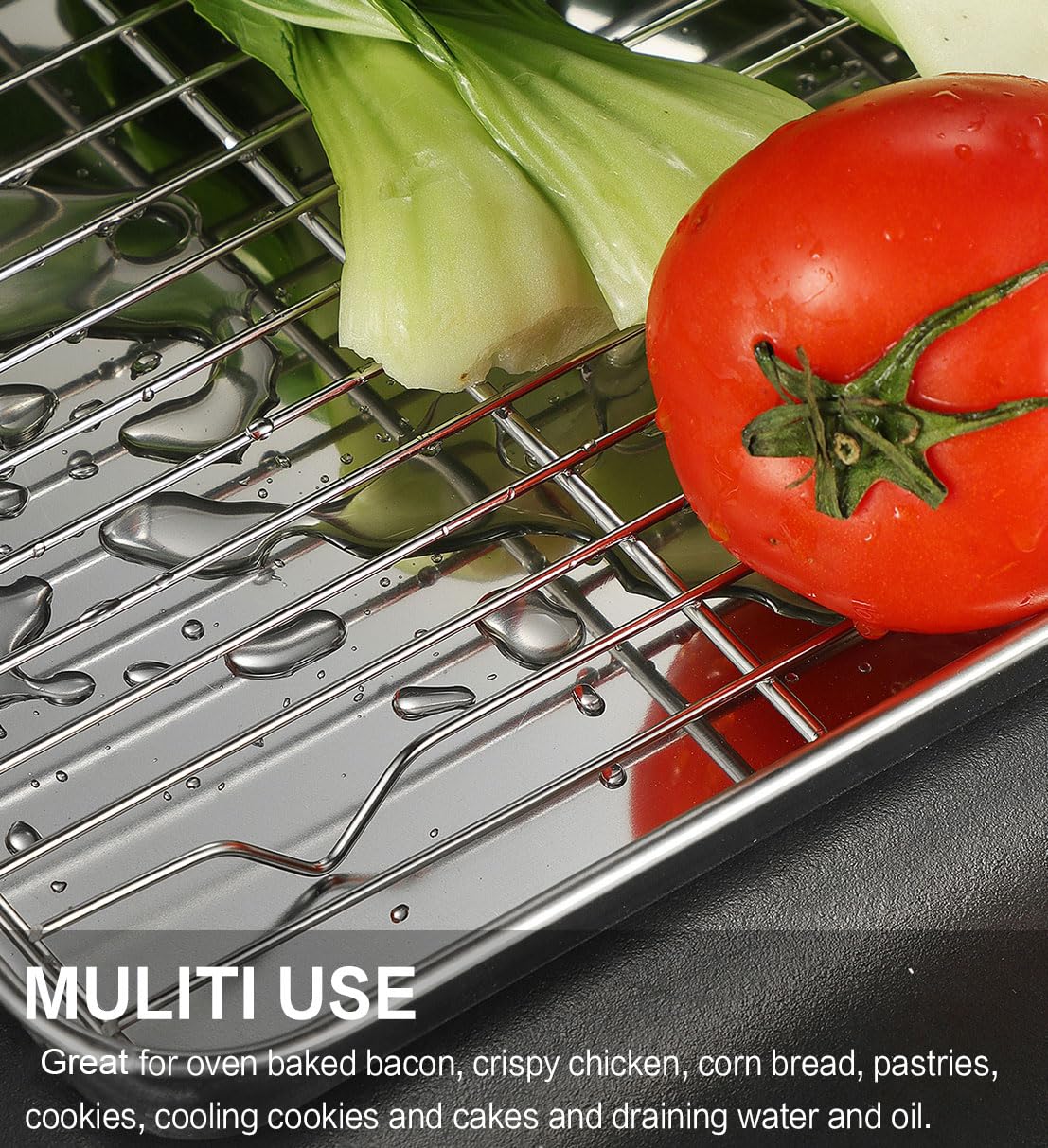 M MCIRCO bakeware set is dishwasher-safe for easy maintenance.