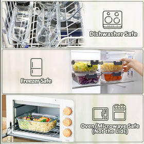 MMcirco containers are microwave, oven, freezer, and dishwasher safe for versatile use