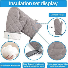 MMIAOYAN oven mitts with textured surface for extra grip and control