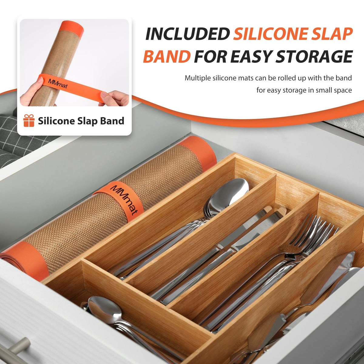MMMAT easy-clean baking mats simplify cleanup after dough or grease