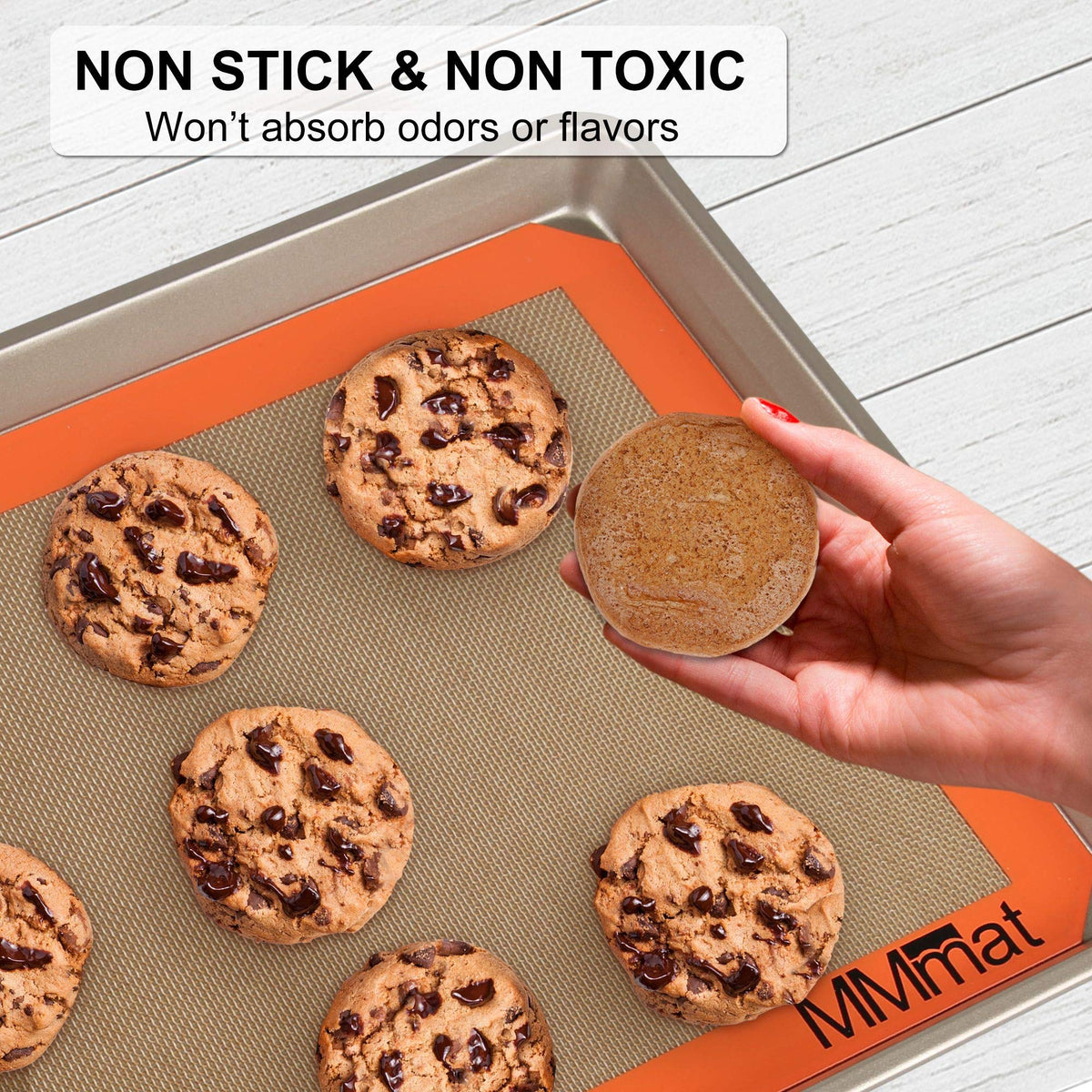 MMMAT set of two half-sheet mats sized to fit standard pans