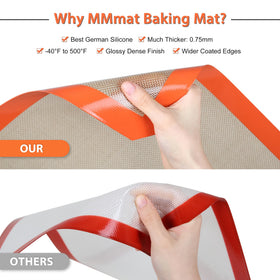 MMMAT multi-size baking mats kit for cookies, pastries, and pizza