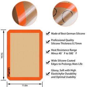 MMMAT non-slip baking mat grip keeps trays steady during baking.