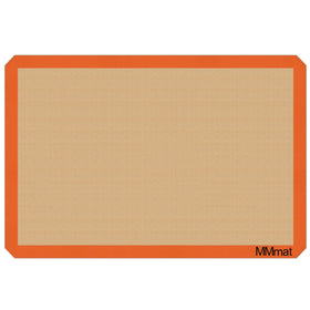 MMMAT silicone baking mat full-size sheet fits standard pans for spacious baking.