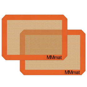 MMMAT silicone baking mat shows nonstick surface for easy release.