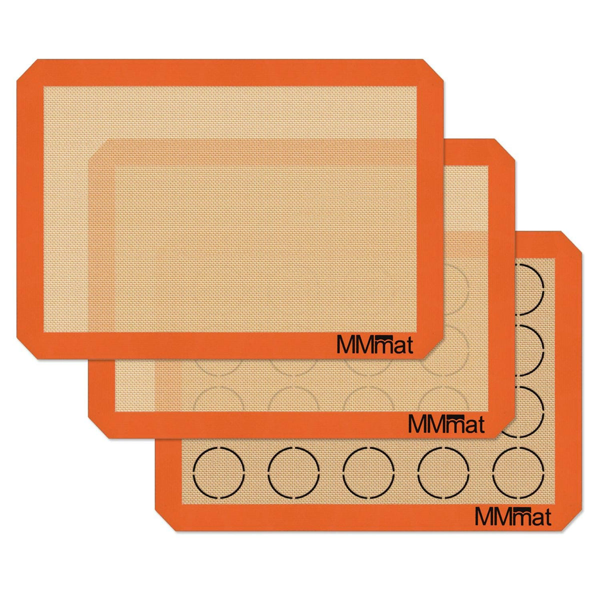 MMMAT silicone baking mat nonstick surface for easy food release.