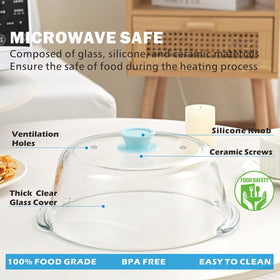 MMNSZRYBO 8 dishwasher-safe glass cover for quick cleanup.