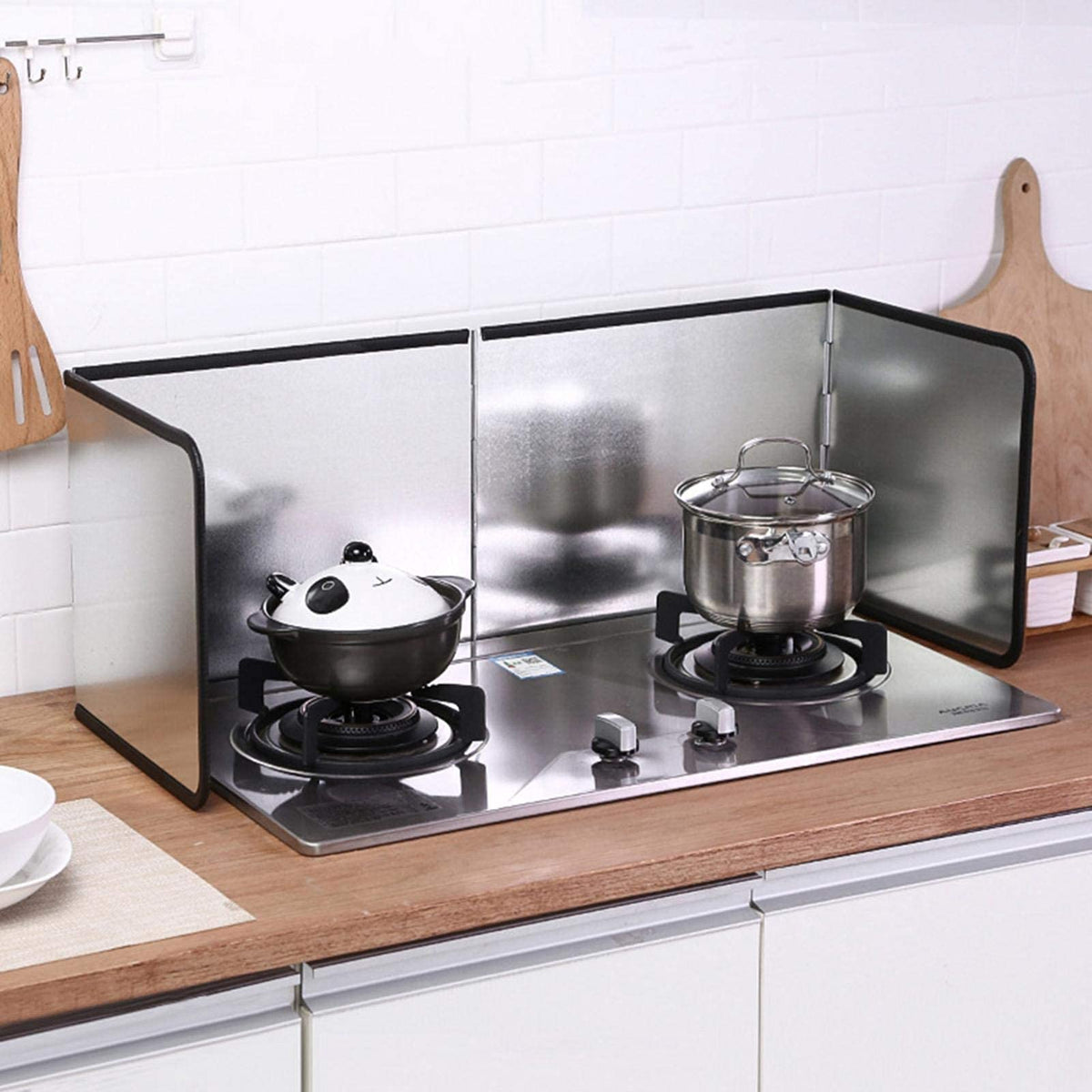MMUK splatter guard easy-clean surface for quick wipe-down after cooking