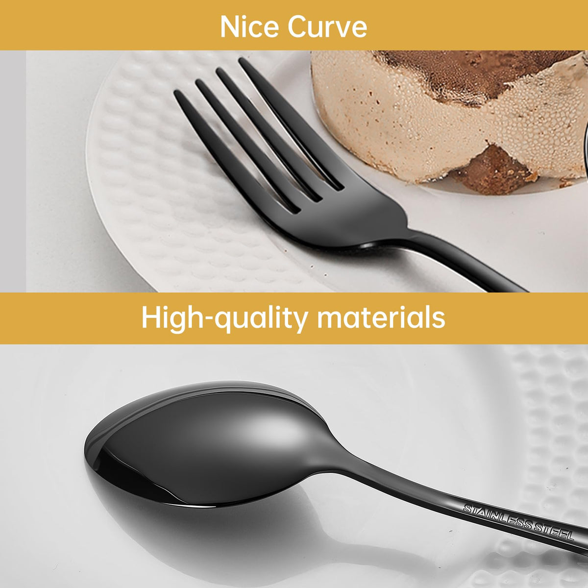 MNLWSP flatware with polished edges for smooth, bite-friendly use.