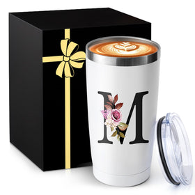 MNZZ 20oz insulated coffee cup with lid keeps beverages secure on the go