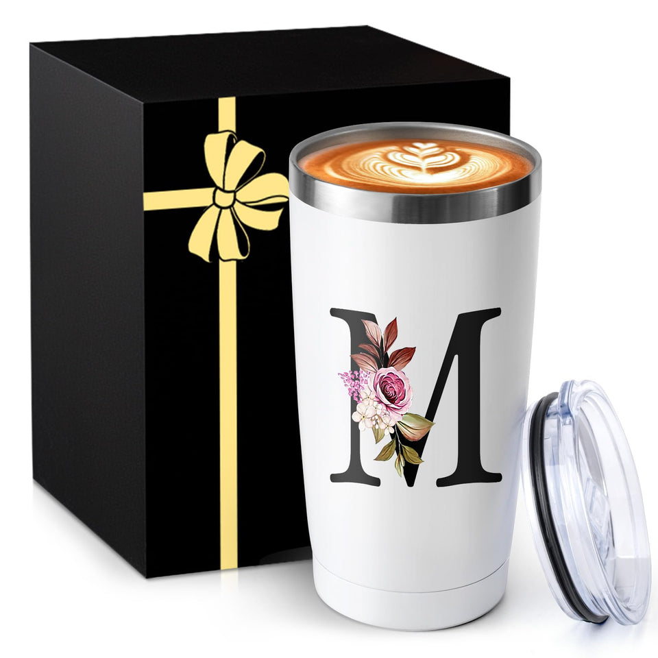 MNZZ 20oz insulated coffee cup with lid keeps beverages secure on the go