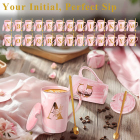 MNZZ mug with gold foil monogram and sturdy handle for daily use