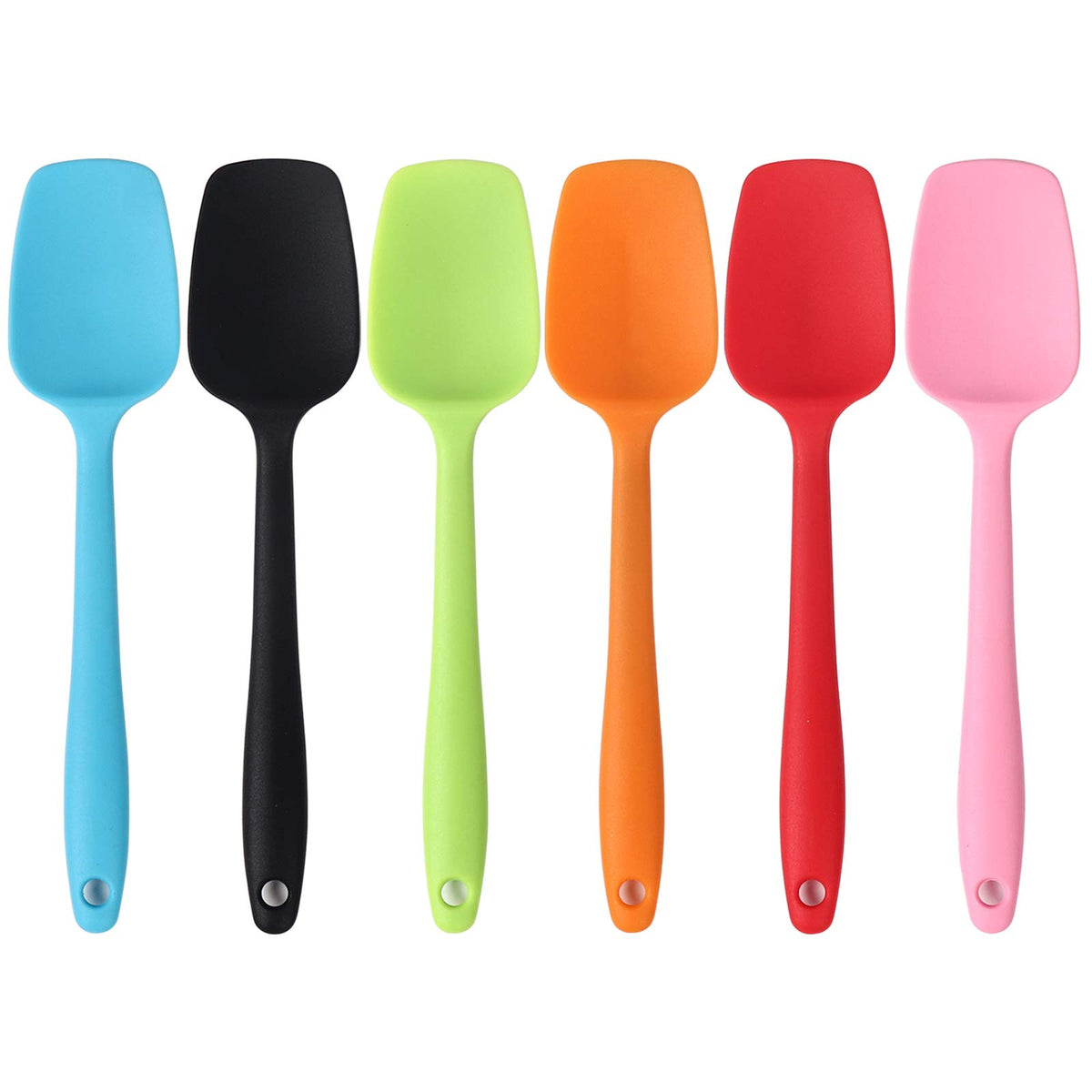 MOACC silicone spatula 8.2-inch seamless design for non-stick pans and scraping.