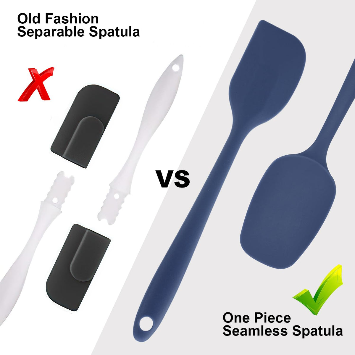 MOACC silicone spatulas great for baking, stirring, and scraping batter or sauces