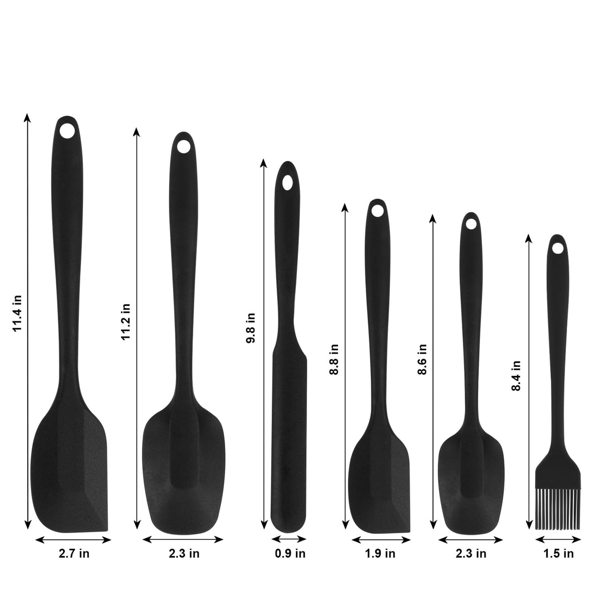 MOACC spatulas set6 are dishwasher safe for quick cleaning