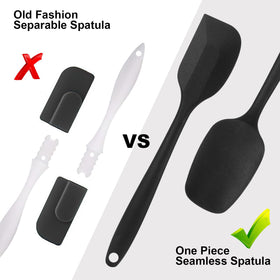 MOACC silicone spatulas set6 hanging loop for easy storage and drying