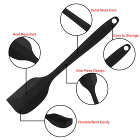 MOACC silicone spatulas set6 with soft silicone handle for comfortable grip