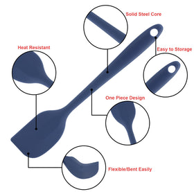 MOACC silicone spatulas with sturdy handle provide comfortable grip during long prep sessions