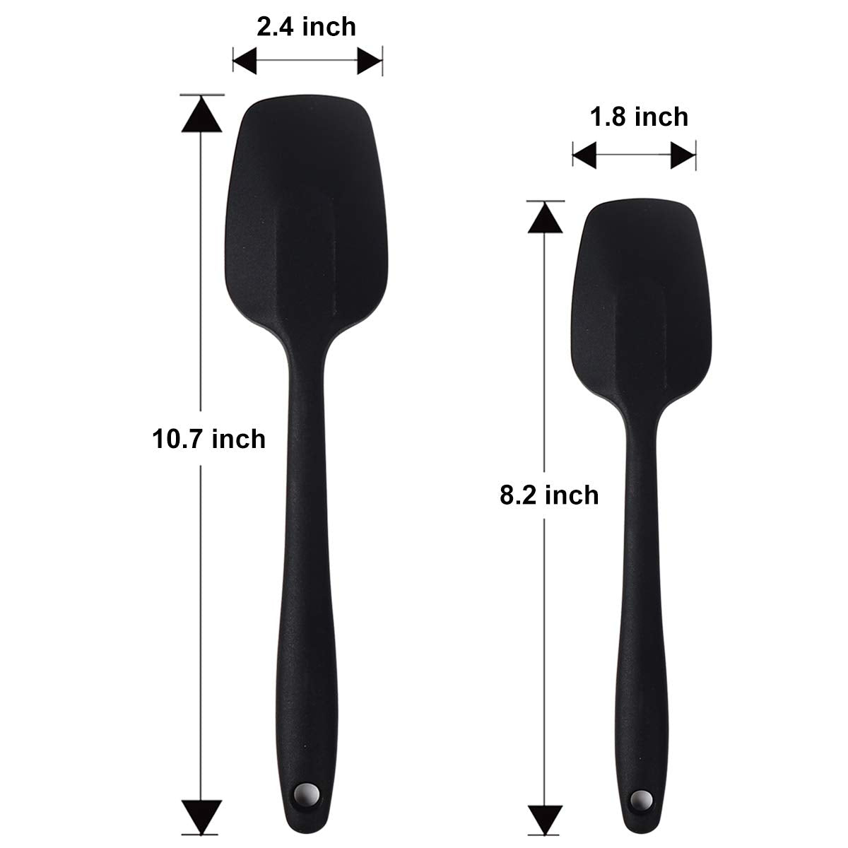 MOACC 8.2-inch spatula ideal for stirring, scraping, and folding batter.