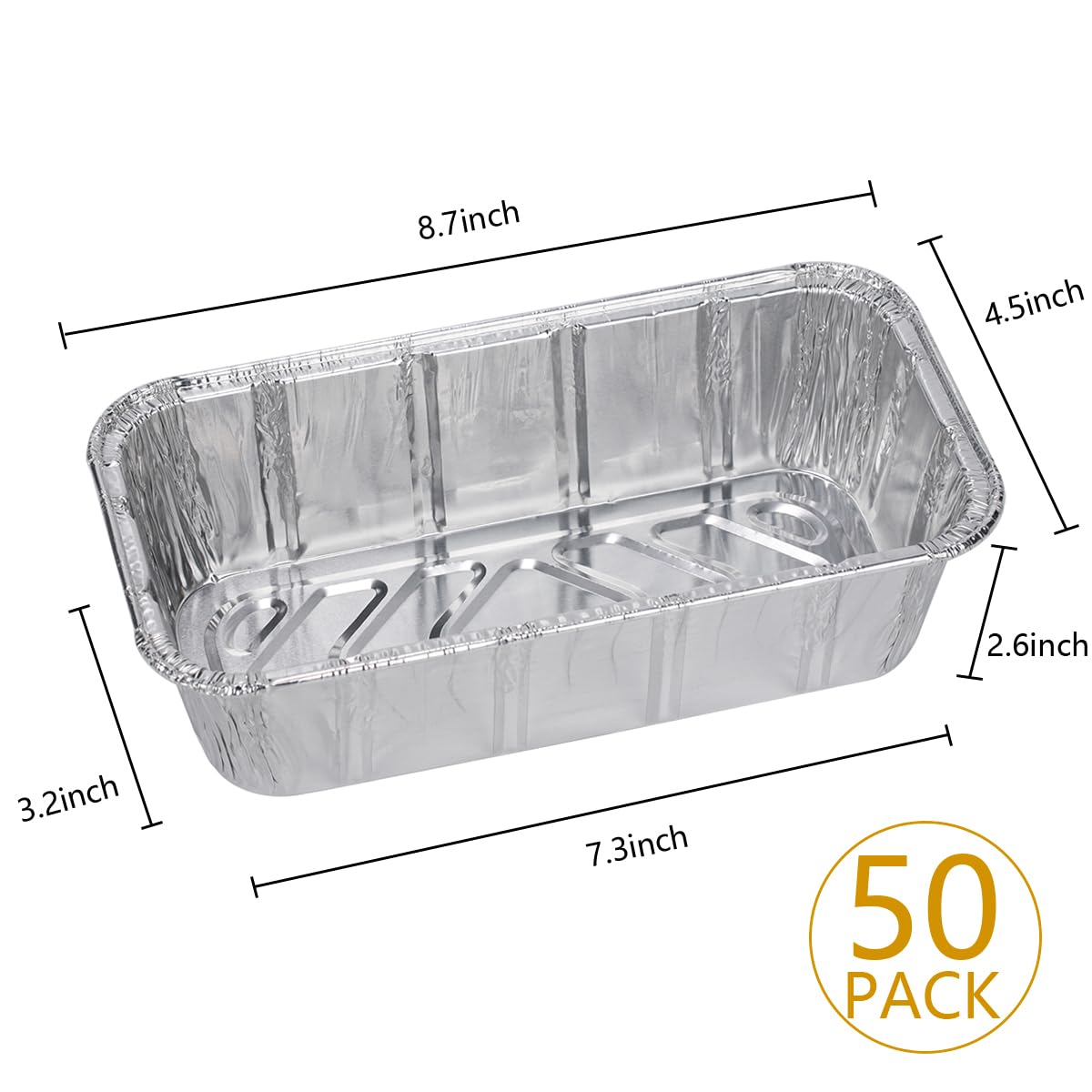 MOACOCK heavy-duty aluminum loaf pans maintain shape under high oven heat