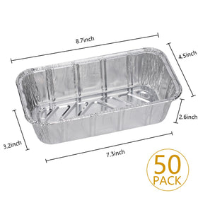MOACOCK heavy-duty aluminum loaf pans maintain shape under high oven heat