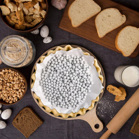 MOBYKE pie weights suitable for Banana Cream, Lemon Meringue and more.