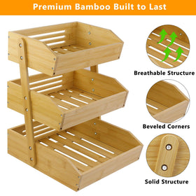 mobzio easy-assemble fruit rack simplifies setup in minutes
