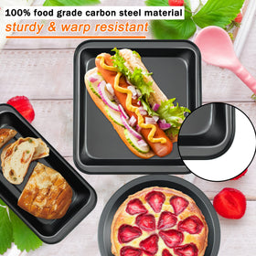Mobzio baking sheets provide sturdy, warp-resistant performance.