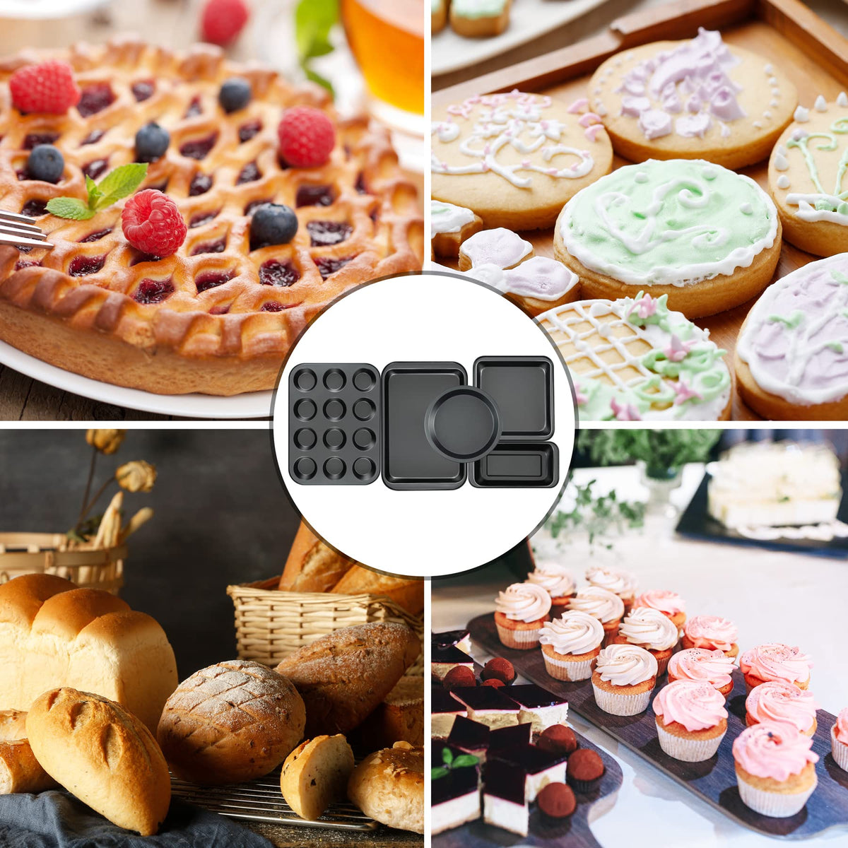Mobzio loaf pan ensures loaves release smoothly from coating.