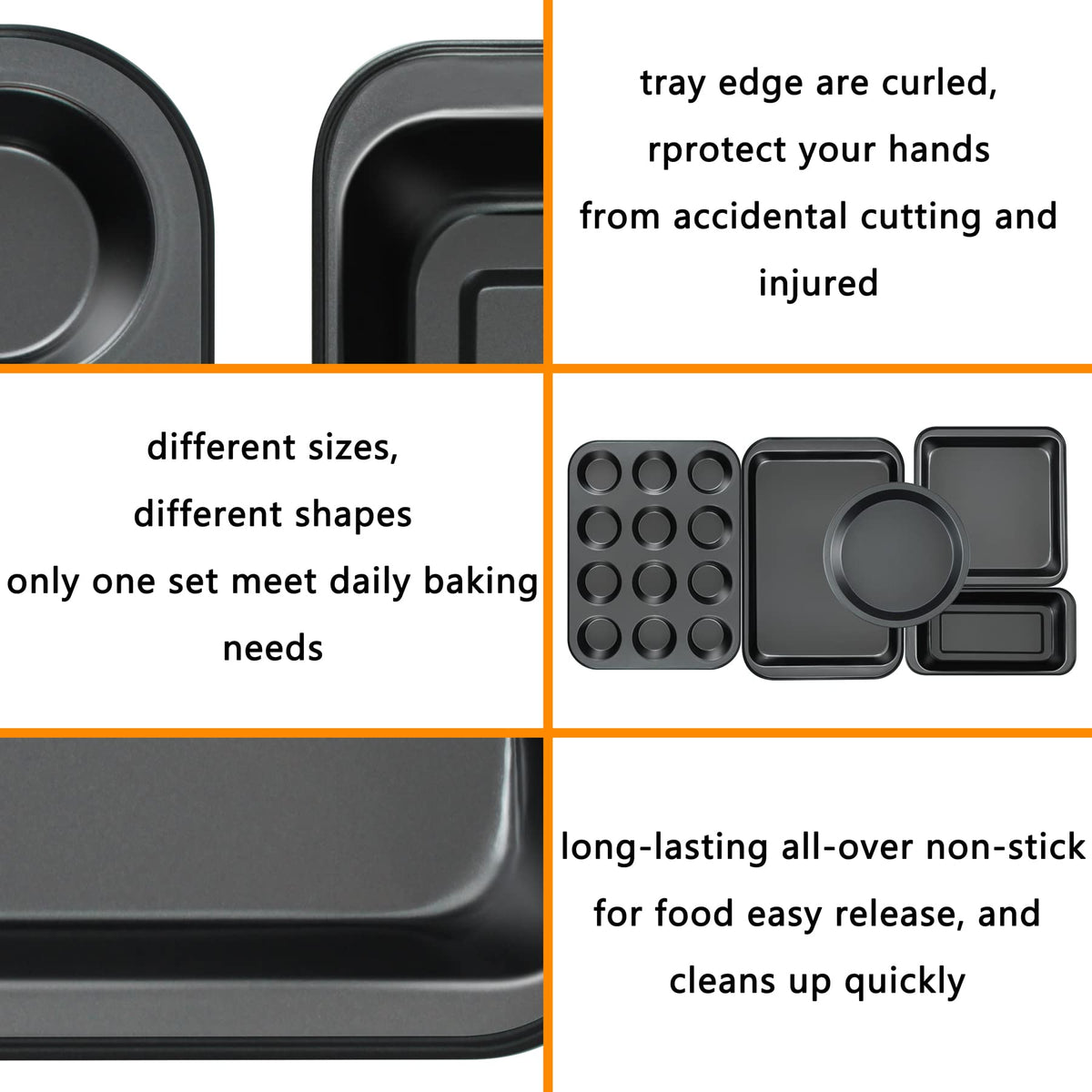Mobzio muffin pan enables easy removal and even baking.