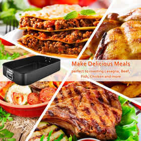 Mobzio Lasagna Pan Deep ready for dishwasher-safe cleaning.