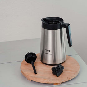 Moccamaster 59865 40-ounce capacity for sharing.
