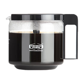 Moccamaster 89830 glass carafe front view, 40 oz capacity for daily use