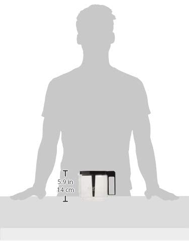 Moccamaster 89830 glass carafe top view, clean silhouette for elegant countertop presence