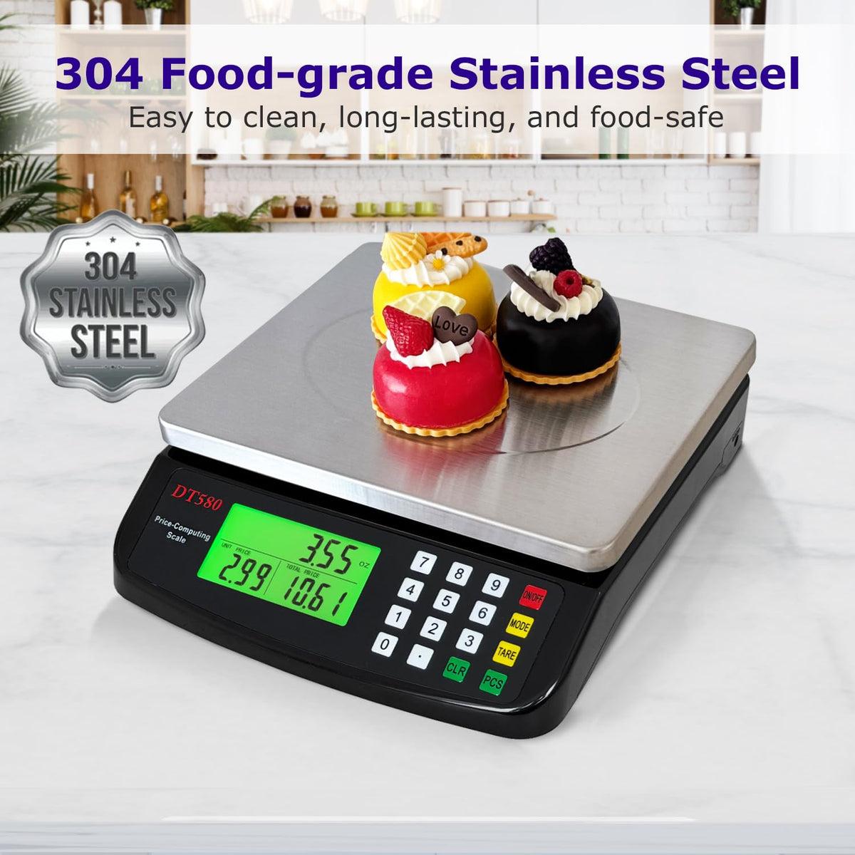 MOCCO counting scale supports g/kg/oz/lb and ml for flexible measuring tasks