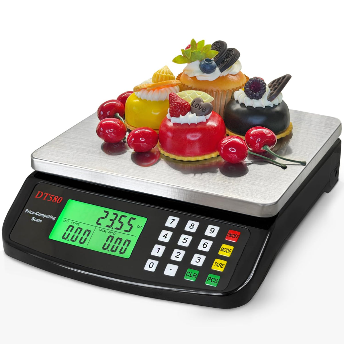 MOCCO large digital kitchen scale with 40kg capacity for accurate bulk weighing