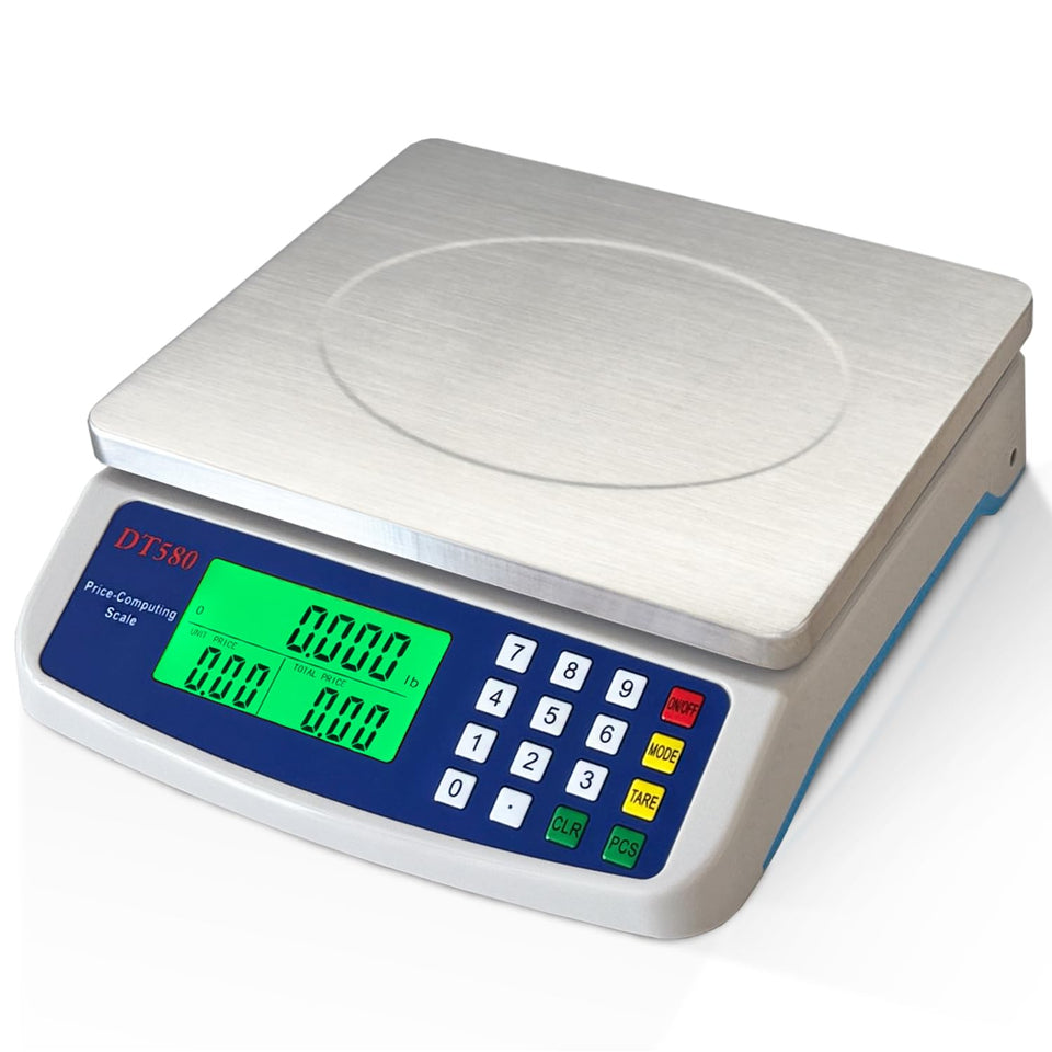 MOCCO large digital scale with 40kg display for precise kitchen portions.