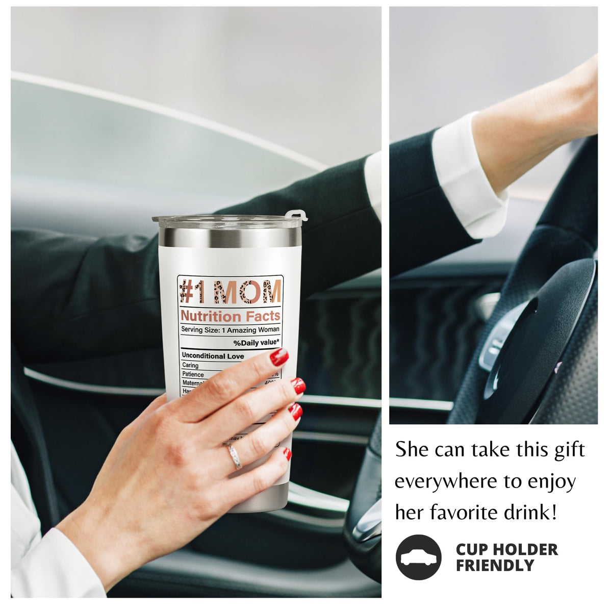 Gift-ready packaging for a Mocosweeties mom tumbler gift