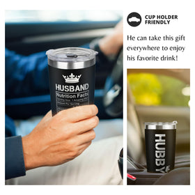 Mocosweeties husband tumbler sweat-free finish for comfortable handling.