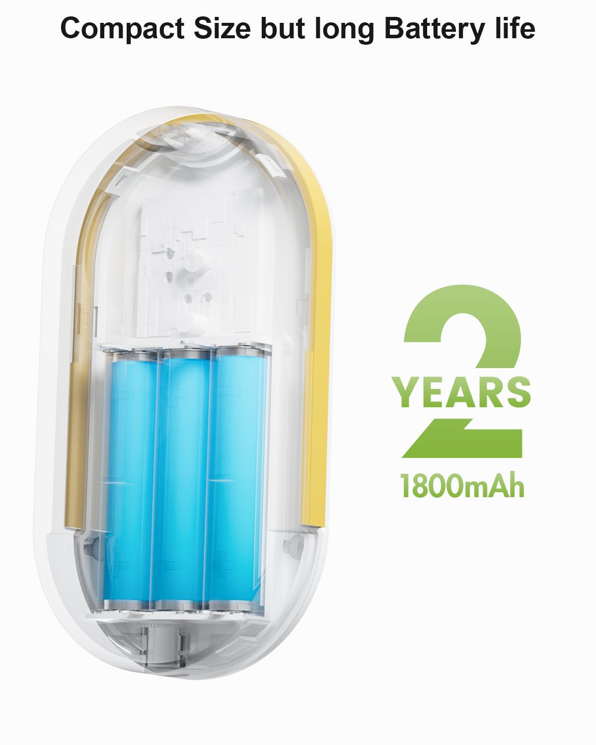 MOCREO AAA batteries offer up to two years of reliable operation.