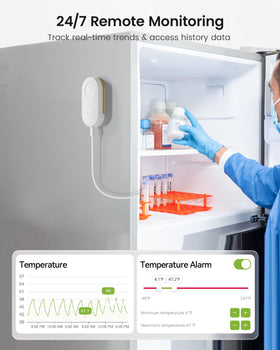 MOCREO probe cable through door seal for stable readings