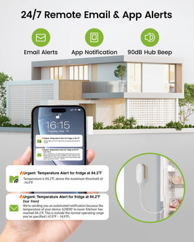 MOCREO temperature sensor with adhesive backing for neat installation