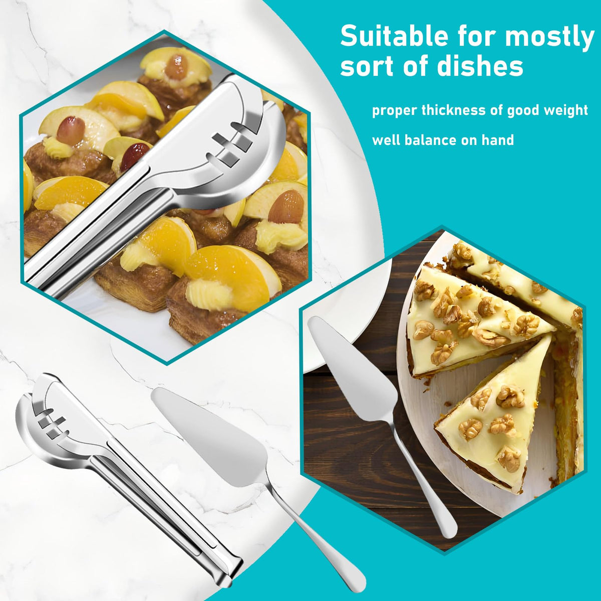 ModaSin slotted spoons 8.7-inch for draining and serving