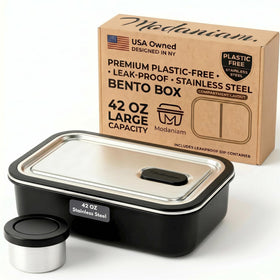 Modaniam bento box with 42 oz capacity for on-the-go meals.