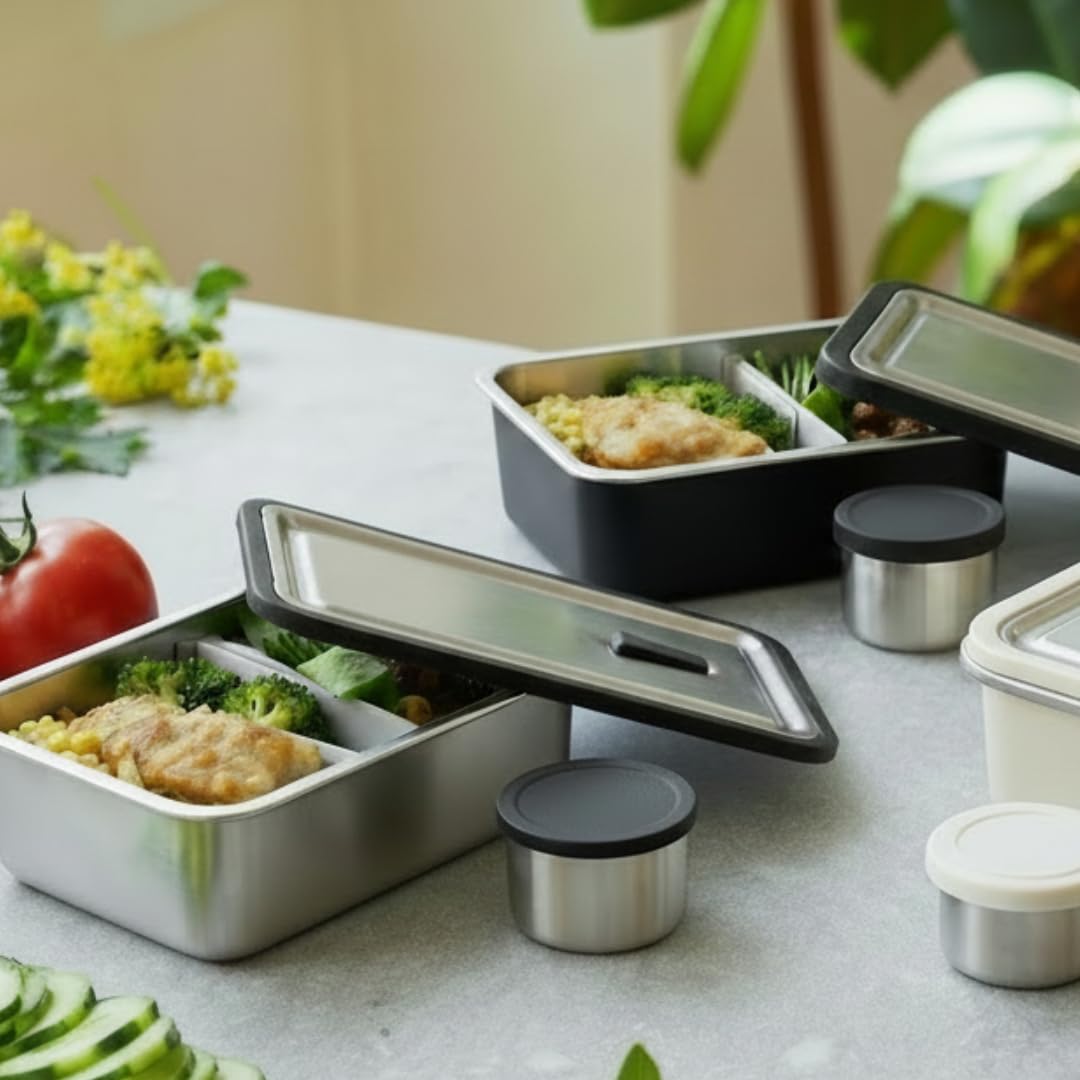 Modaniam bento box interior is easy to clean.