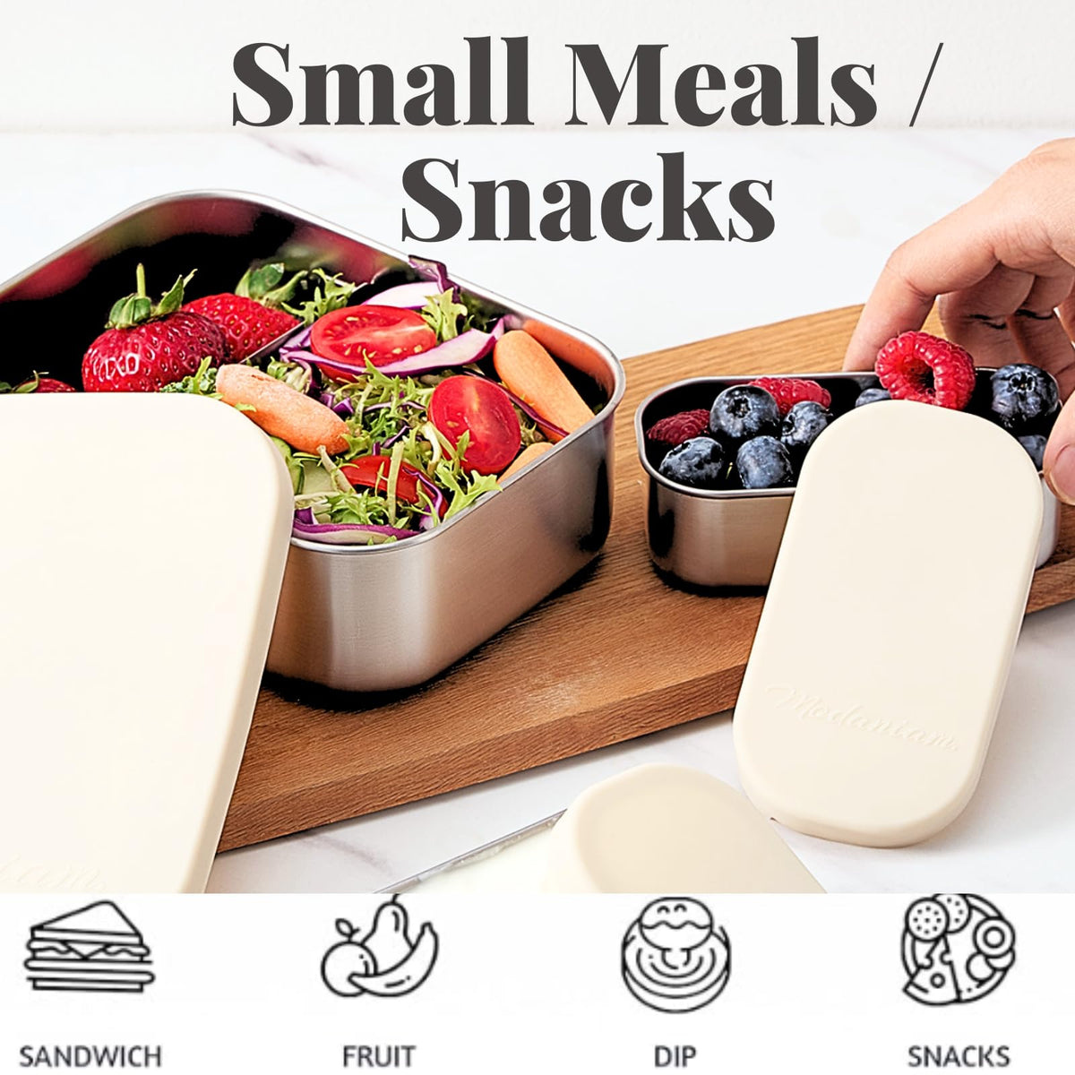 Modaniam eco-friendly durable materials support sustainable lunch habits.